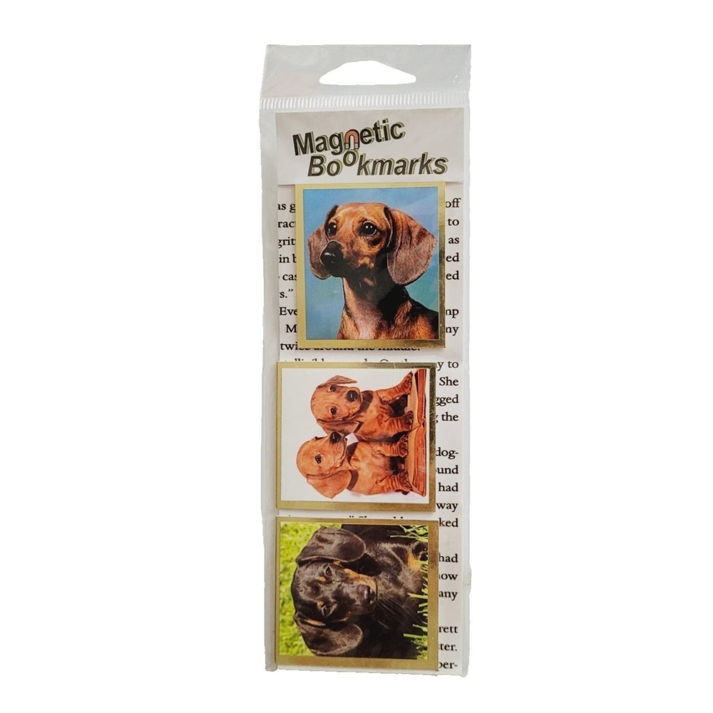 Vintage Y2K Dachshund Magnetic Bookmarks 00 Paulette/Hayes/Dorgan 6817 6513 6738